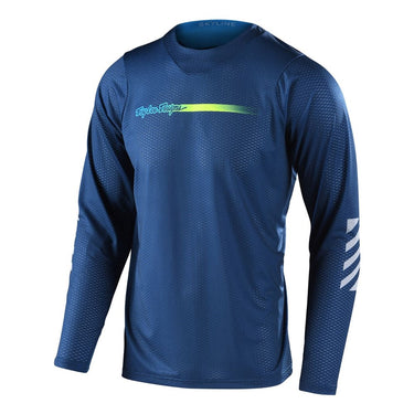 TLD SKYLINE AIR LS JERSEY CHANNEL DARK SLATE BLUE